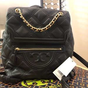 NWT tory burch soft fleming backpack large